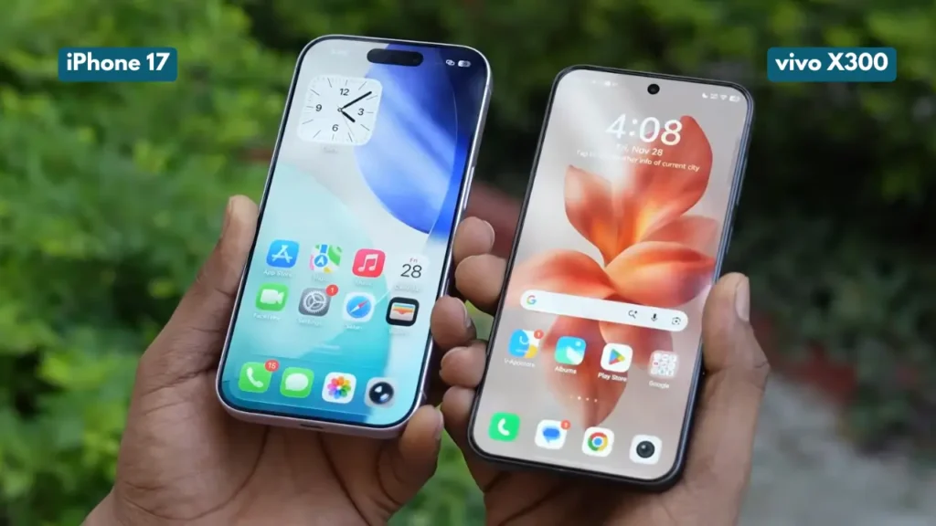 vivo X300 vs iPhone 17 Display