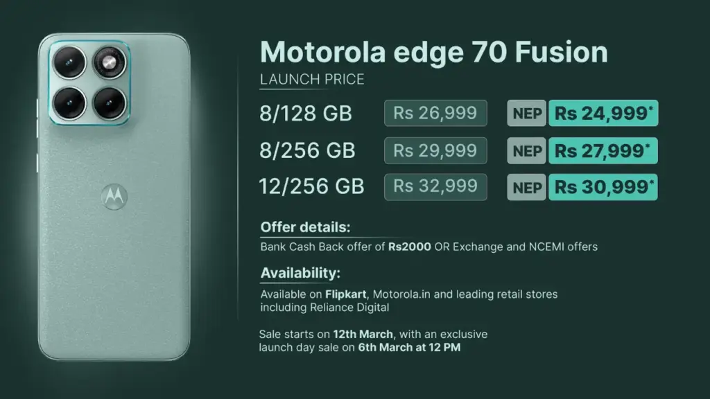 Motorola Edge 70 Fusion