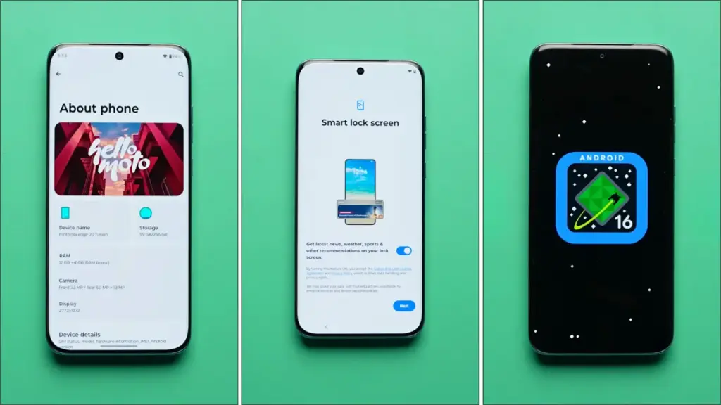 Motorola Edge 70 Fusion OS & UI