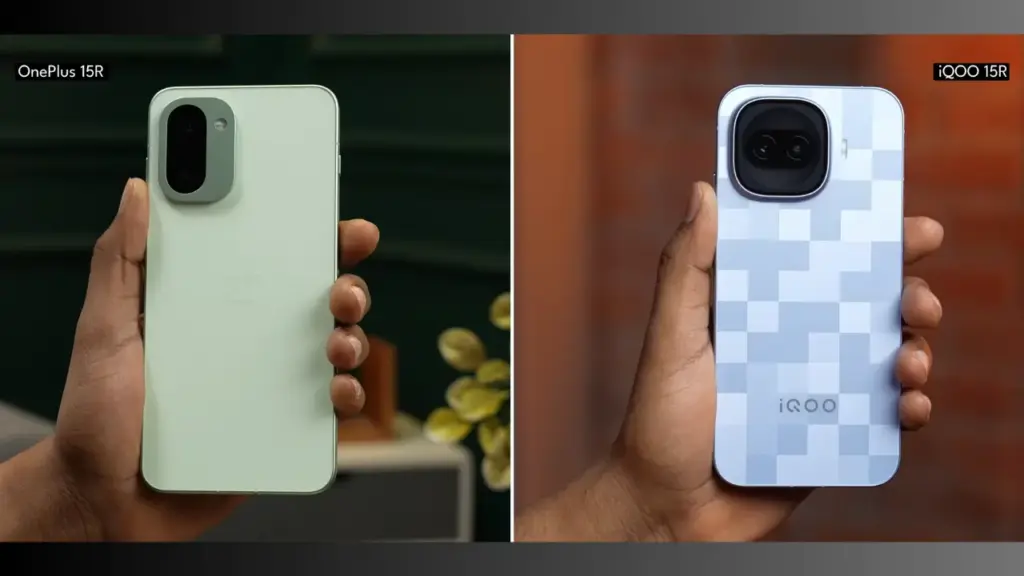 iQOO 15R vs OnePlus 15R Design
