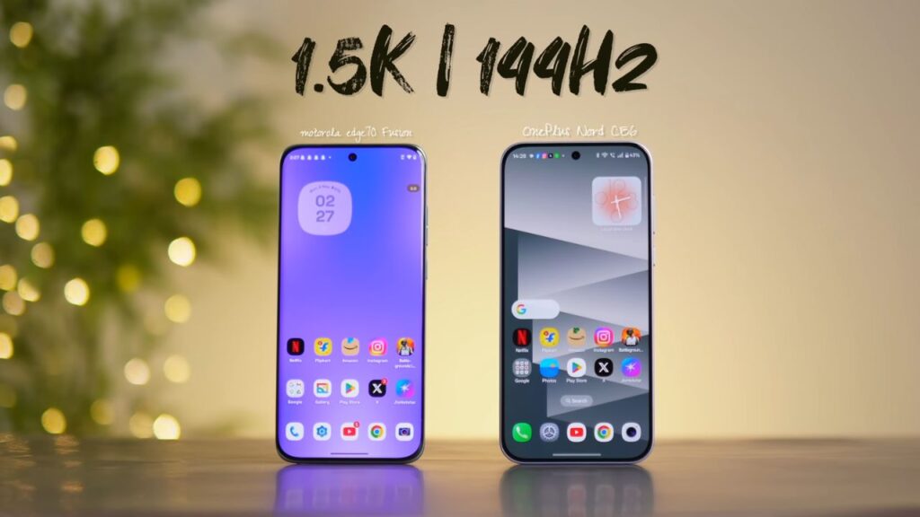 OnePlus Nord CE 6 vs Moto Edge 70 Fusion Display