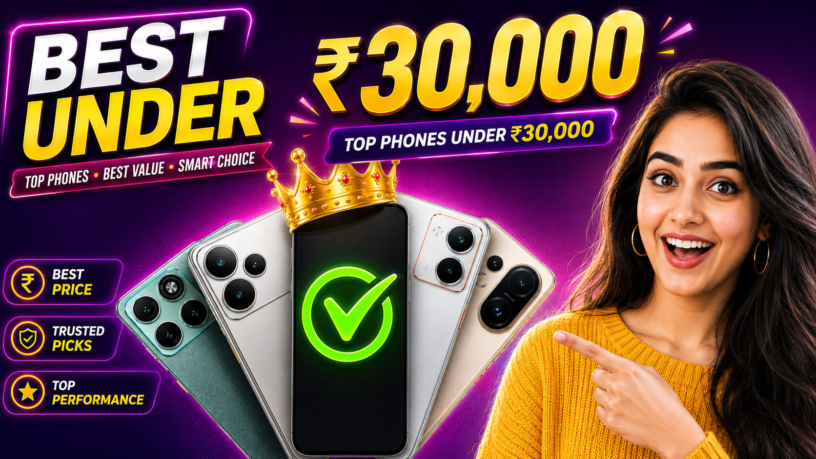 Best Mobile Phones Under ₹30000