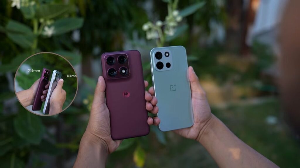 Moto Edge 70 Pro Plus vs OnePlus Nord 6 Design
