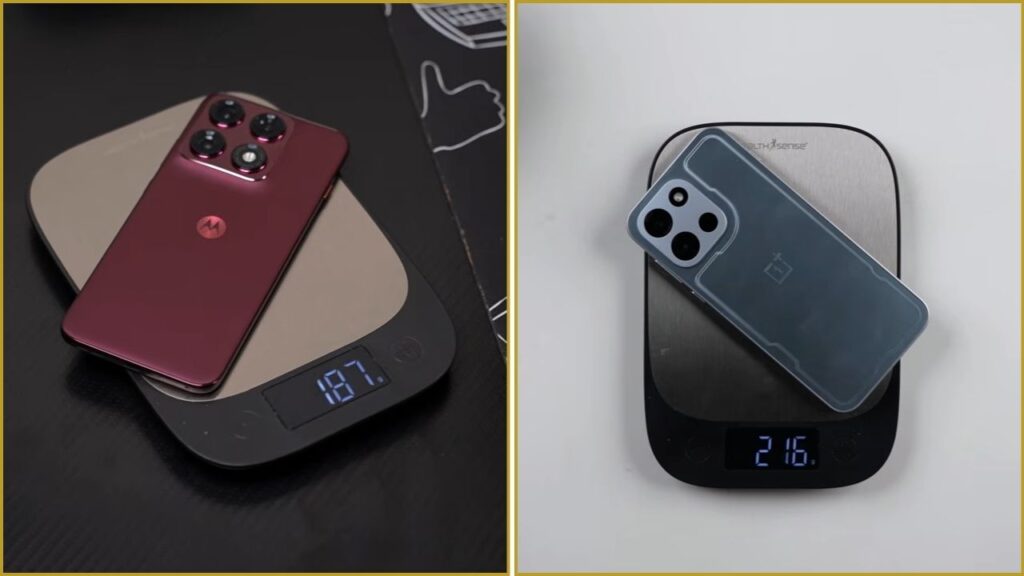 Moto Edge 70 Pro Plus vs OnePlus Nord 6 Weight