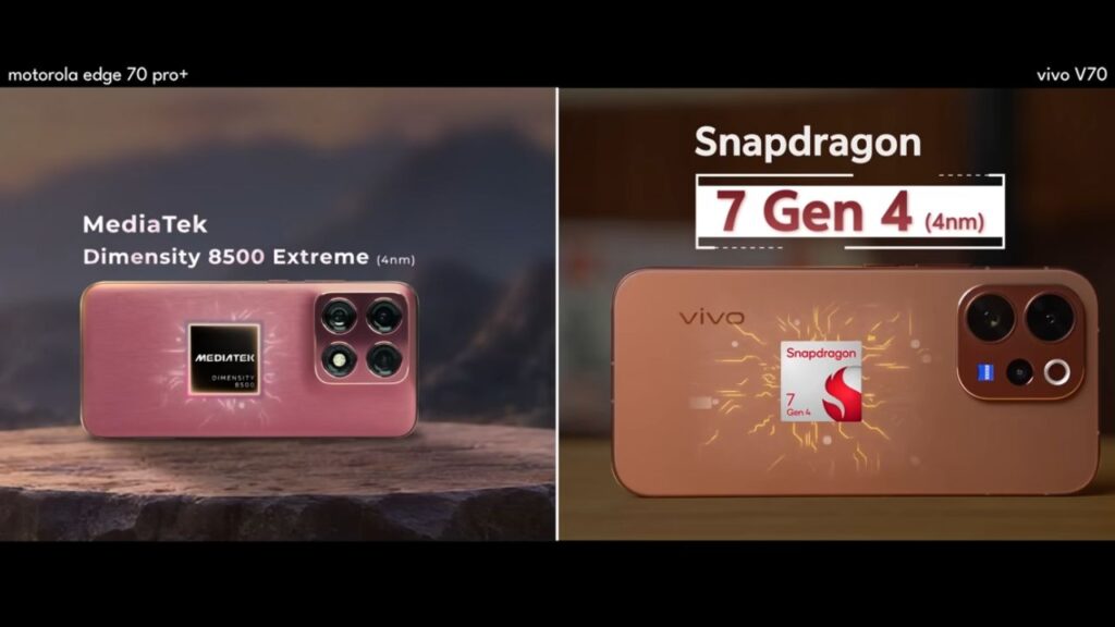 Motorola Edge 70 Pro+ vs vivo V70 Performance